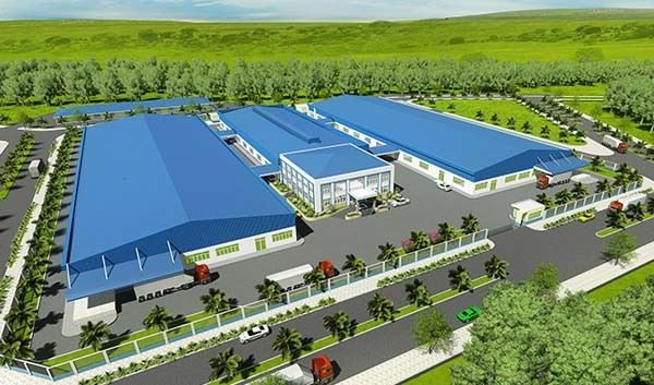 phối cảnh nhà máy may